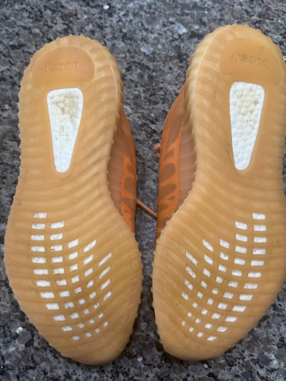 adidas Yeezy Boost 350 V2 Lace Up Sneakers Orange Men’s - Picture 10 of 11